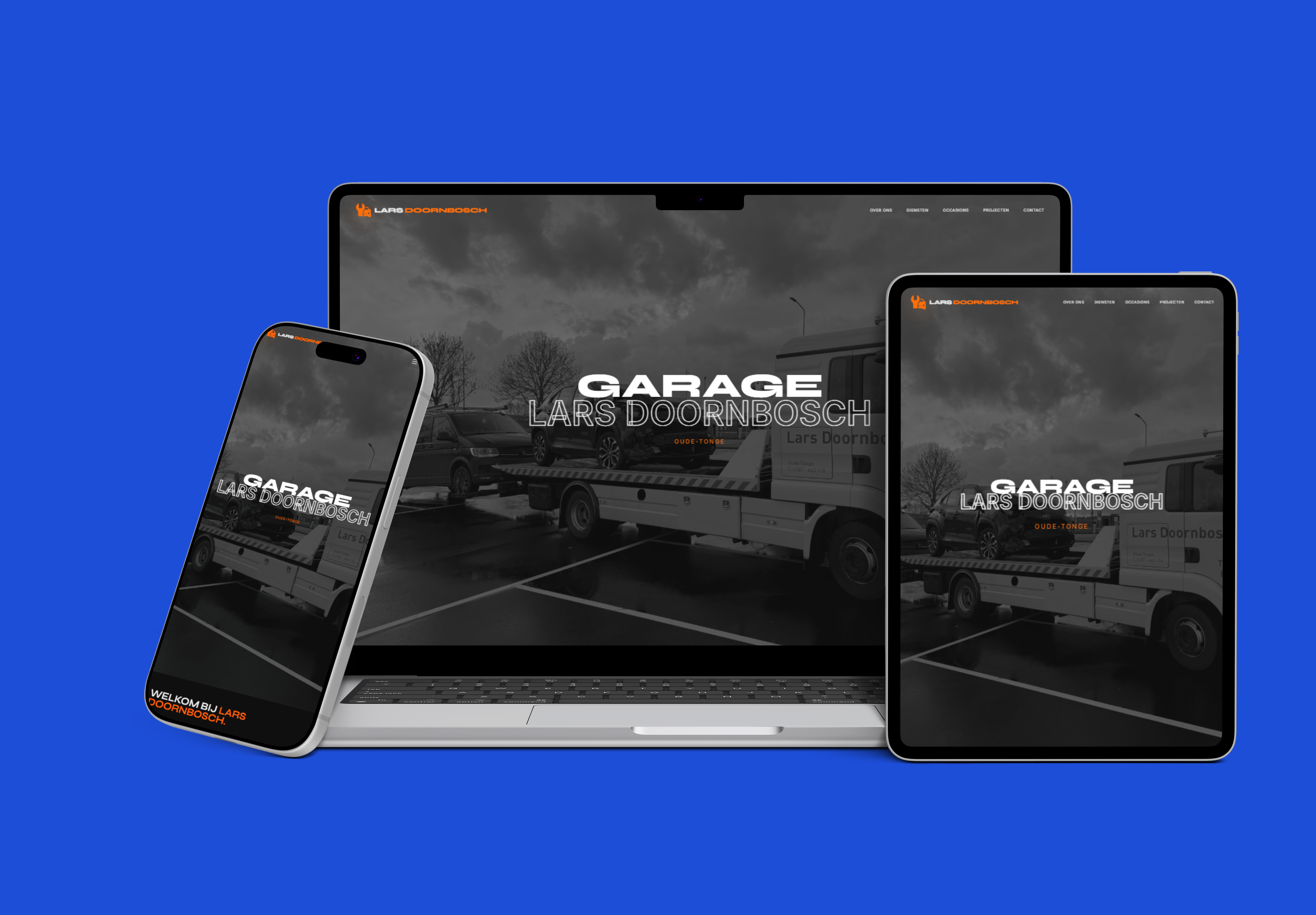 Website for Garage Lars Doornbosch